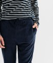 Pyjama en velours avec haut rayé homme